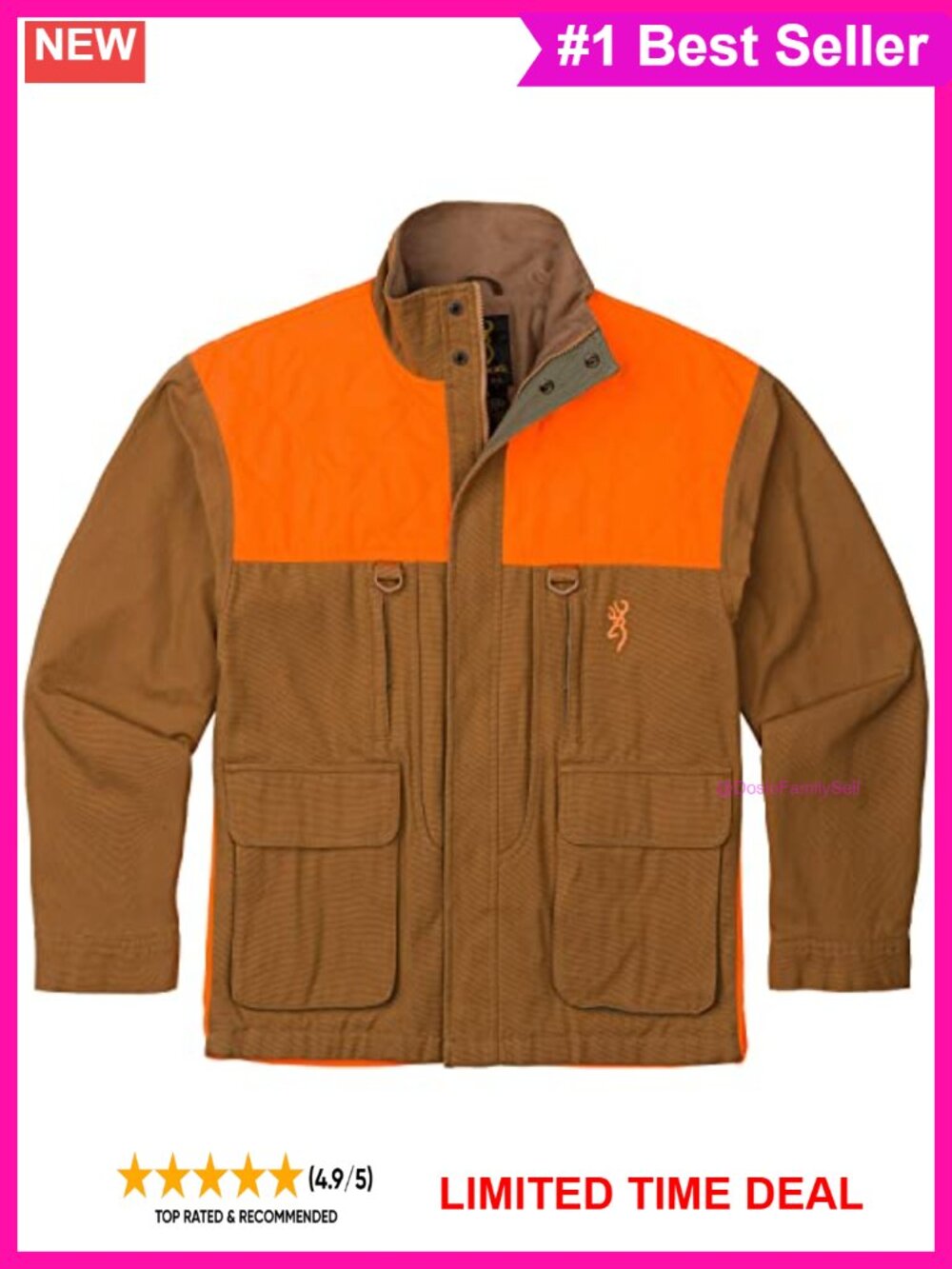 Upland Hunting Jacket Insulated Cotton Canvas Anorak
